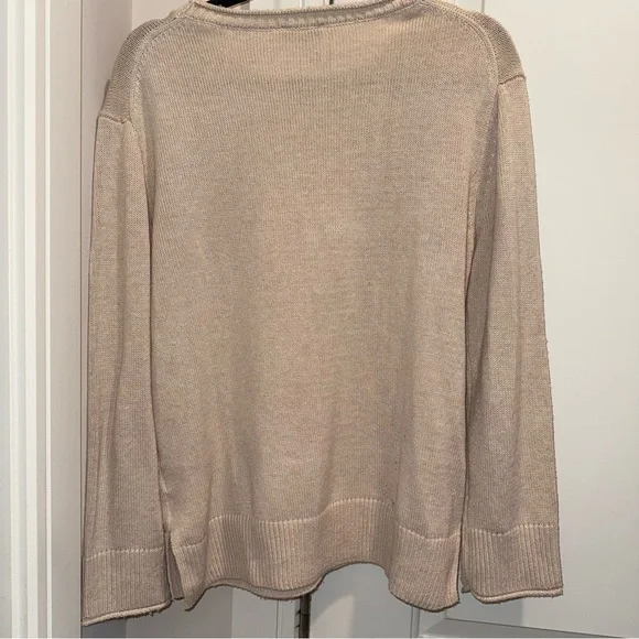 Ella Moss Cream Crew Neck Sweater - Picture 3 of 3
